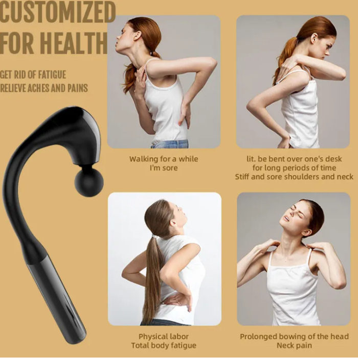 U-shaped massage gun with extended handle - Фото 5