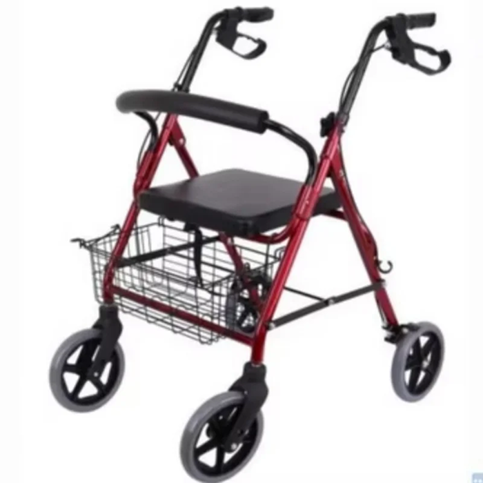 Ролатор з металевим кошиком алюмінієвий Складний ZXQ001 - Фото 3