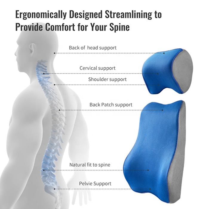 2-in-1 Neck and Lumbar Support Pillow - Фото 4
