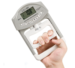 Цифровий ручний динамометр Kyto EH101, для вимірювання сили хвату до 90 кг. Сірий Цифровий ручний динамометр Kyto EH101, для вимірювання сили хвату до 90 кг. Сірий