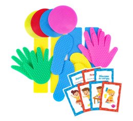 Набір для сенсорного розвитку дитини з вправами "Ручки-ніжки" Набір для сенсорного розвитку дитини з вправами "Ручки-ніжки"