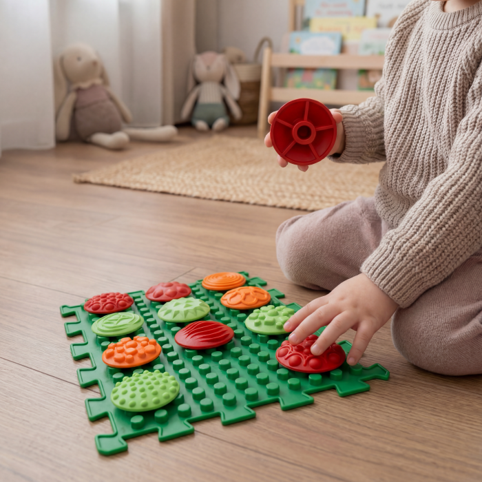 Масажний килимок «Ортек Мікс Пазли» 8 елементів + Візерунки - Фото 2