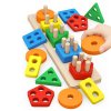 Sorter Figures Wooden Montessori Toy - Фото 3