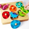 Wooden puzzle Dinosaurs for developing memory and attention - Фото 1