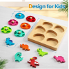 Wooden puzzle Dinosaurs for developing memory and attention - Фото 3