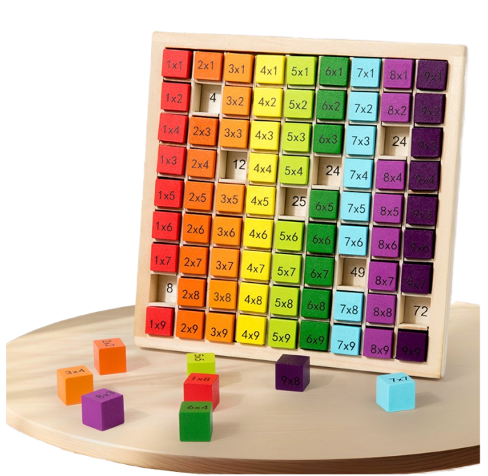 Montessori wooden multiplication table - Фото 1