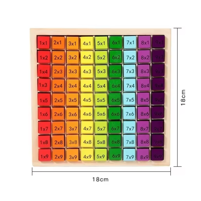Montessori wooden multiplication table - Фото 6