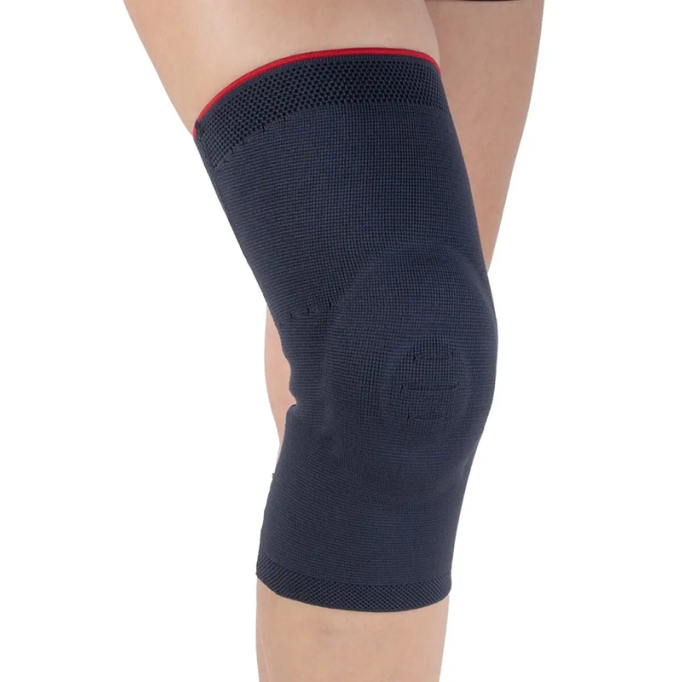 W503 Knitted Knee Brace with Silicone Patella Ring - Фото 1