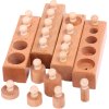 Montessori Wooden Cylinder Set Educational Toy - Фото 1