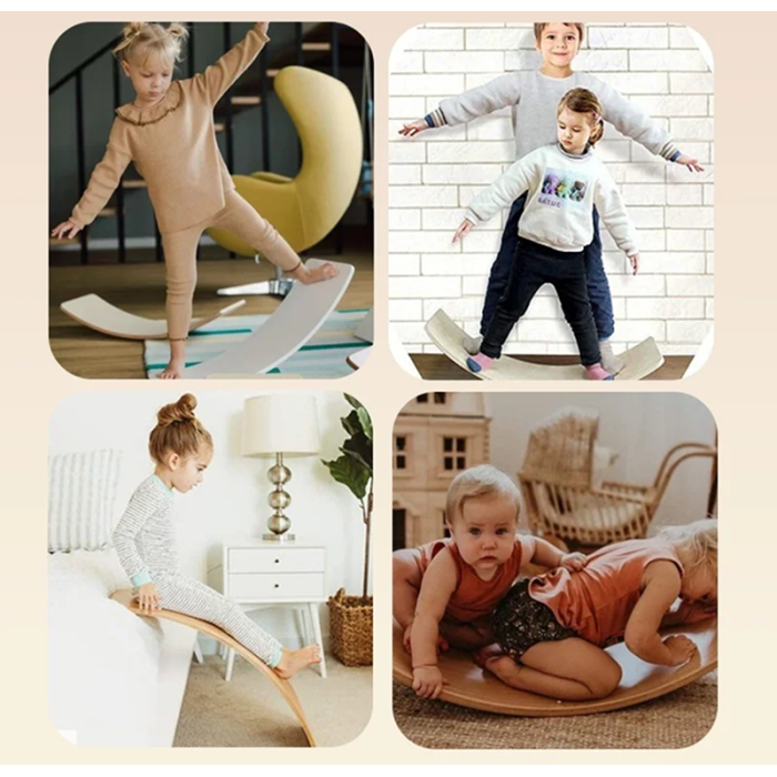 Wooden Balance Board – Kids Rocker Board - Фото 5