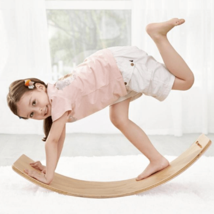 Wooden Balance Board – Kids Rocker Board - Фото 4