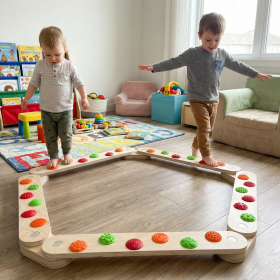 Балансувальна доріжка з масажними елементами та балансбордом