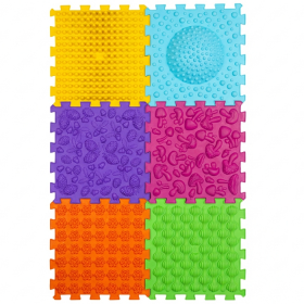 Massage mat Ortek Mix Puzzles 6 elements