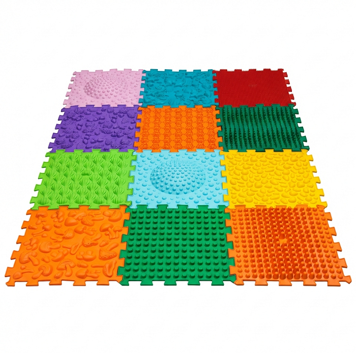 Massage mat Ortek Mix Puzzles 12 elements - Фото 14