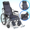 Folding wheelchair with reclining backrest and lying position - Фото 4