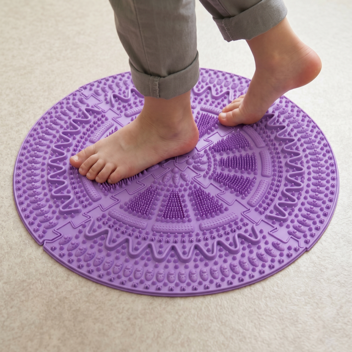Massage mat Ortek "Prickly" 4 sectors Lilac - Фото 3