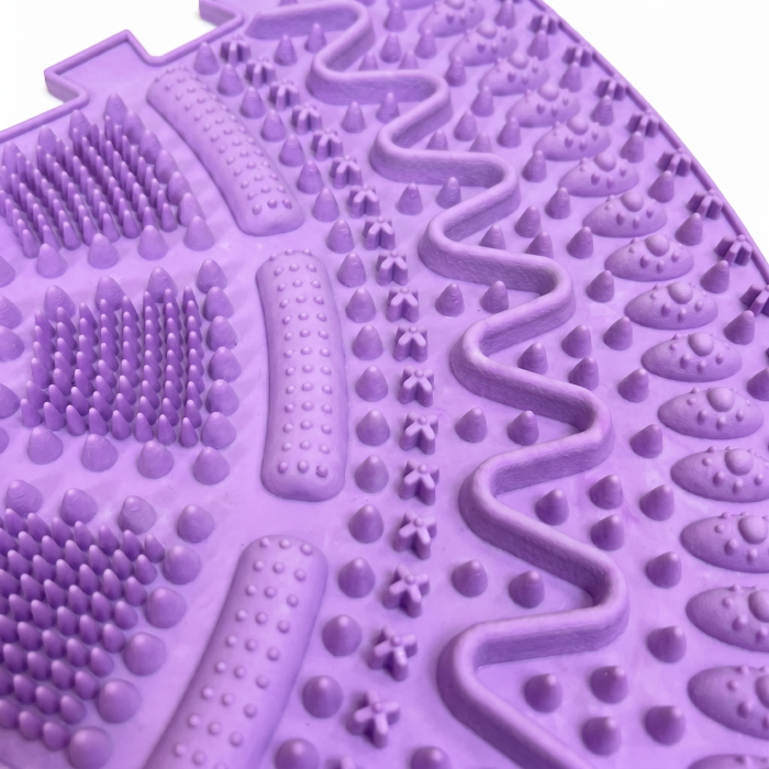 Massage mat Ortek "Prickly" 4 sectors Lilac - Фото 4