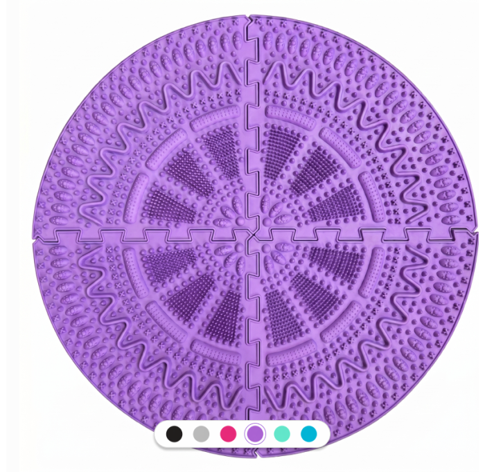 Massage mat Ortek "Prickly" 4 sectors Lilac - Фото 1
