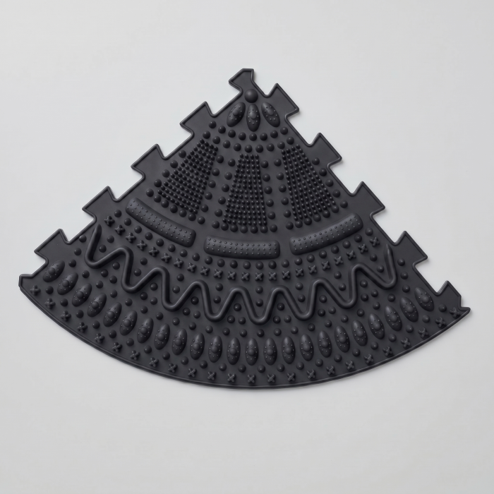 Massage mat Ortek "Spines" 4 sectors Graphite - Фото 2