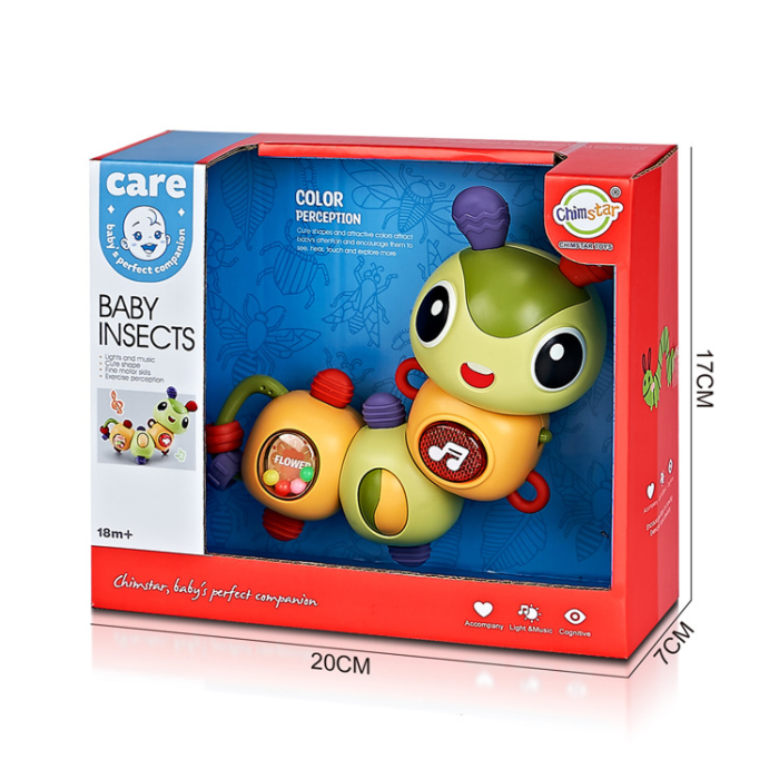 Children's educational toy "Rotating caterpillar" with musical accompaniment - Фото 2