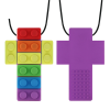 Силиконовая жевательная сенсорная подвеска "Радуга", Т-образной формы - Фото 1