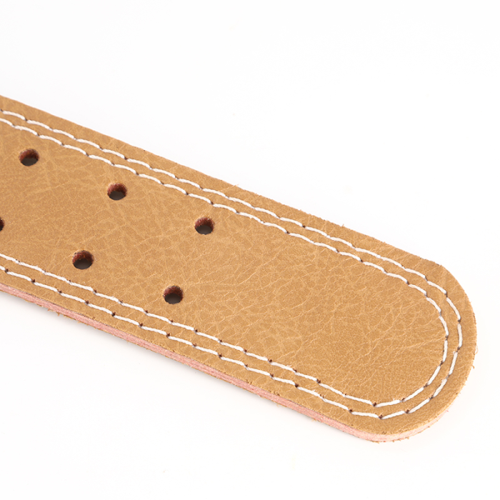 Leather sports belt for weight lifting - Фото 3