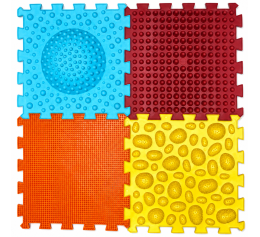 Massage mat "Ortek Mix Puzzles" 4 elements UPDATED