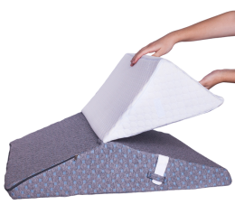  Подушка Клин Трансформер при рефлюксі з регулюванням висоти та довжини Сіра J2540 ТG