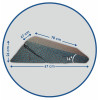 Wedge Transformer Pillow for Reflux with Height and Length Adjustment J2540T - Фото 7