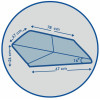 Wedge Transformer Pillow for Reflux with Height and Length Adjustment J2540T - Фото 10