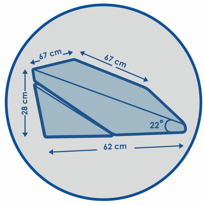 Wedge Transformer Pillow for Reflux with Height and Length Adjustment J2540T - Фото 11