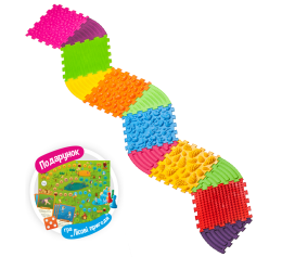 Massage mat Ortek Puzzles 6 el. + 6 Triangles + game as a gift