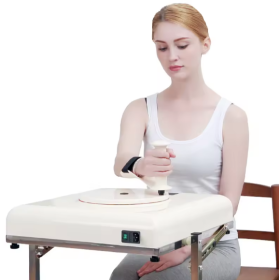 Апарат для фізіотерапії руки з пультом керування на опорі Апарат для фізіотерапії руки з пультом керування на опорі