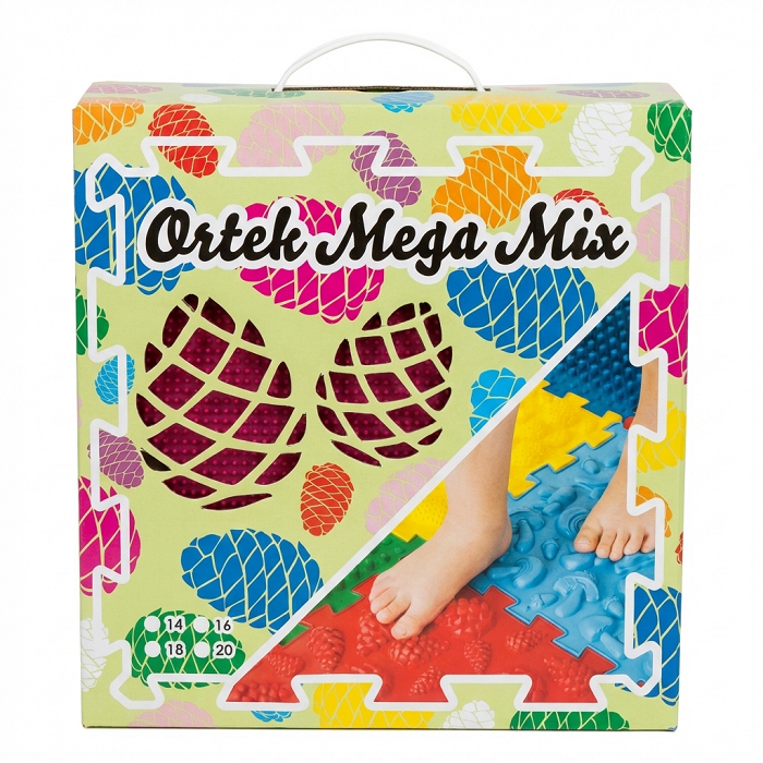 Massage mat Ortek Mega Mix Puzzles 14 elements + 8 Sectors Pastel - Фото 2