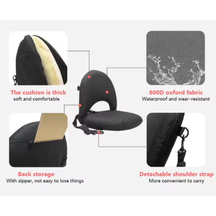 Touch-sensitive floor seat with rubberized anti-slip bottom - Фото 4