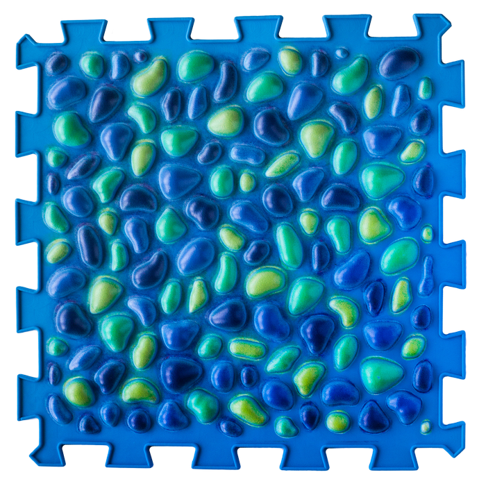 Massage mat "Puzzles Mix" 9 elements for boys - Фото 4