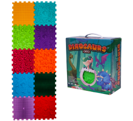 Massage mat Ortek Dinosaurs Puzzles 10 elements