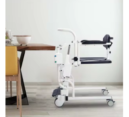 Professional wheelchair with electric lift Toilet chair on wheels with adjustable seat