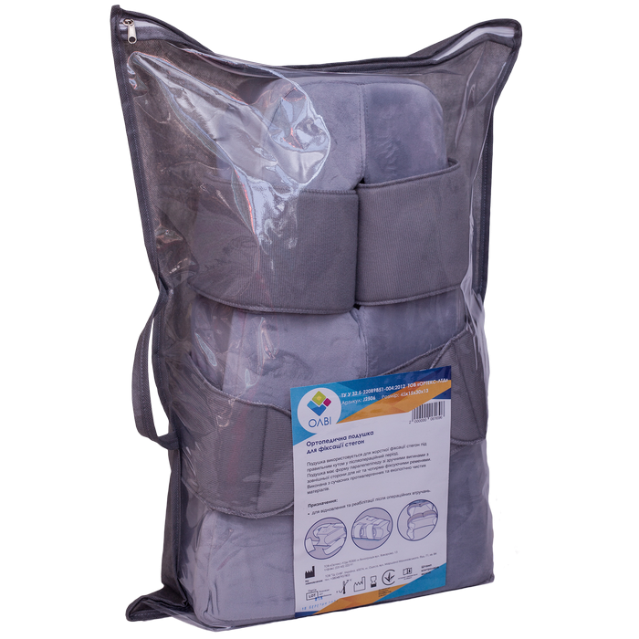 Orthopedic pillow for fixing hips bandage 45x30cm Olvi J2506 - Фото 16