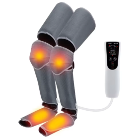 Компресійний лімфодренажний масажер для ніг з підігрівом Компресійний лімфодренажний масажер для ніг з підігрівом