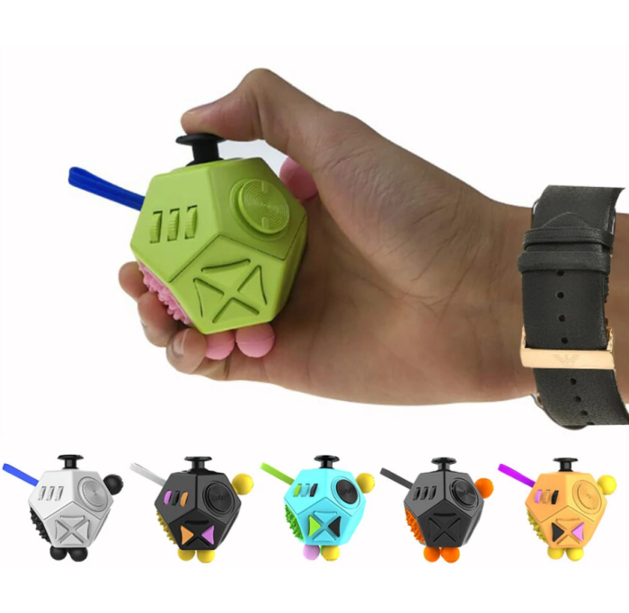 Кубик Fidget для розвитку дрібної моторики Сенсорна іграшка-антистрес - Фото 1