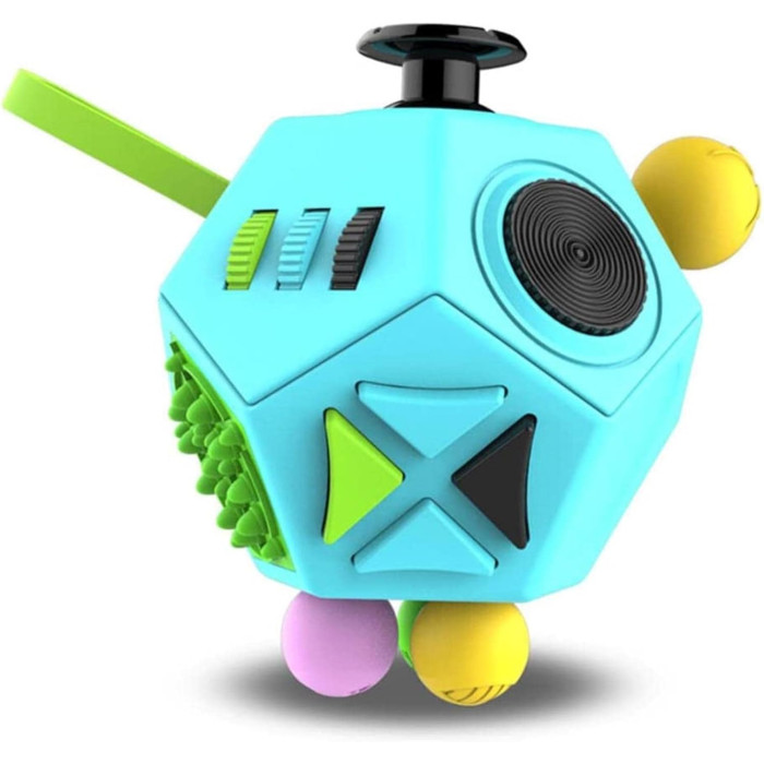 Кубик Fidget для розвитку дрібної моторики Сенсорна іграшка-антистрес - Фото 4
