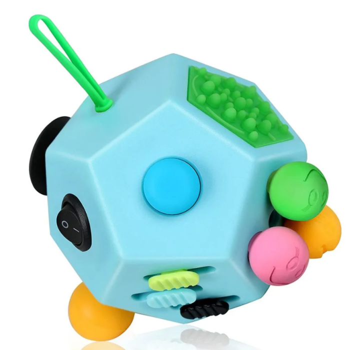 Кубик Fidget для розвитку дрібної моторики Сенсорна іграшка-антистрес - Фото 5