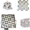 Soft game massage mat Puzzles EVA Gray-white - Фото 1