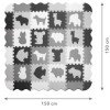 Soft game massage mat Puzzles EVA Gray-white - Фото 6