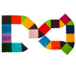 Massage mat Ortek Puzzles 16 el. + 10 Triangles