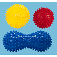 Набір м'ячів для масажу та розвитку тактильних та сенсорних відчуттів Набір м'ячів для масажу та розвитку тактильних та сенсорних відчуттів