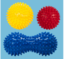 Набір м'ячів для масажу та розвитку тактильних та сенсорних відчуттів Набір м'ячів для масажу та розвитку тактильних та сенсорних відчуттів