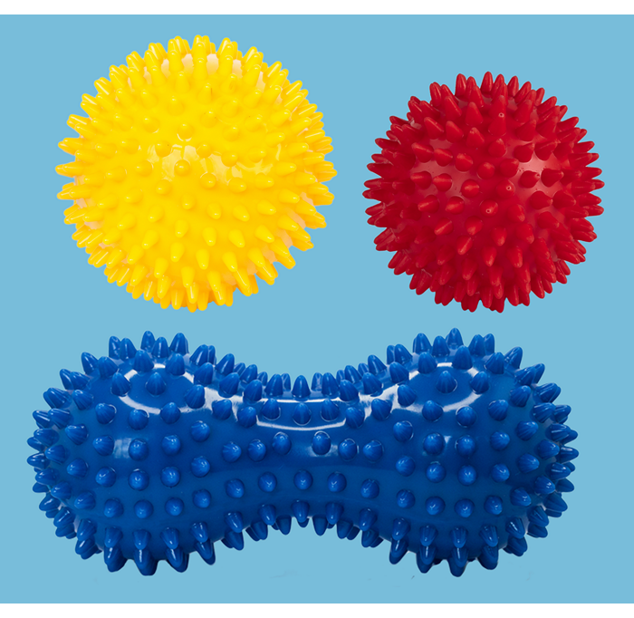 Set of balls for massage and development of tactile and sensory sensations - Фото 1