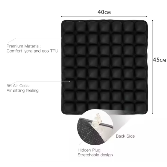 Inflatable massage cushion for sitting with a pump - Фото 3